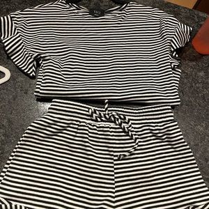 Stripes two piece outfit!